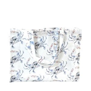 NEW Amanda Klein Co. FLORAL CRAB DESIGN TOTE BAG